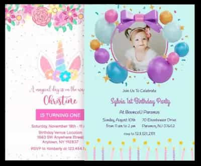 First Birthday Invitations