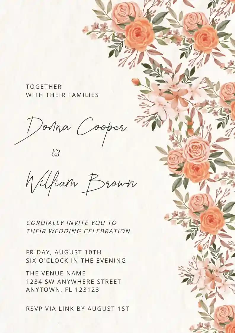 Undangan Pernikahan - Bunga Musim Semi