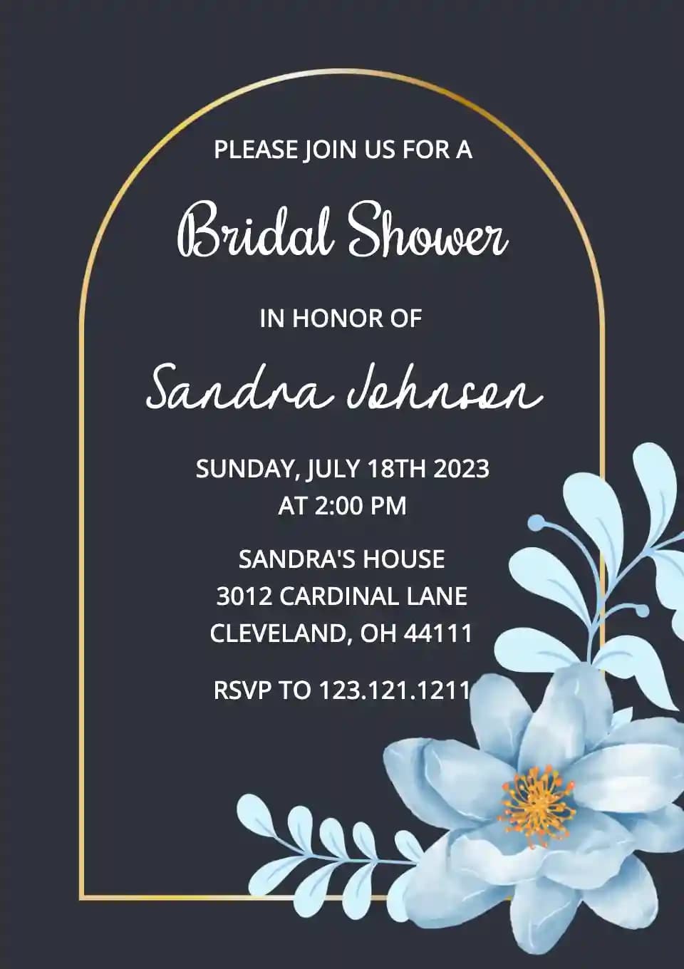 Invitations De Bridal Shower - Fleur De Tosca