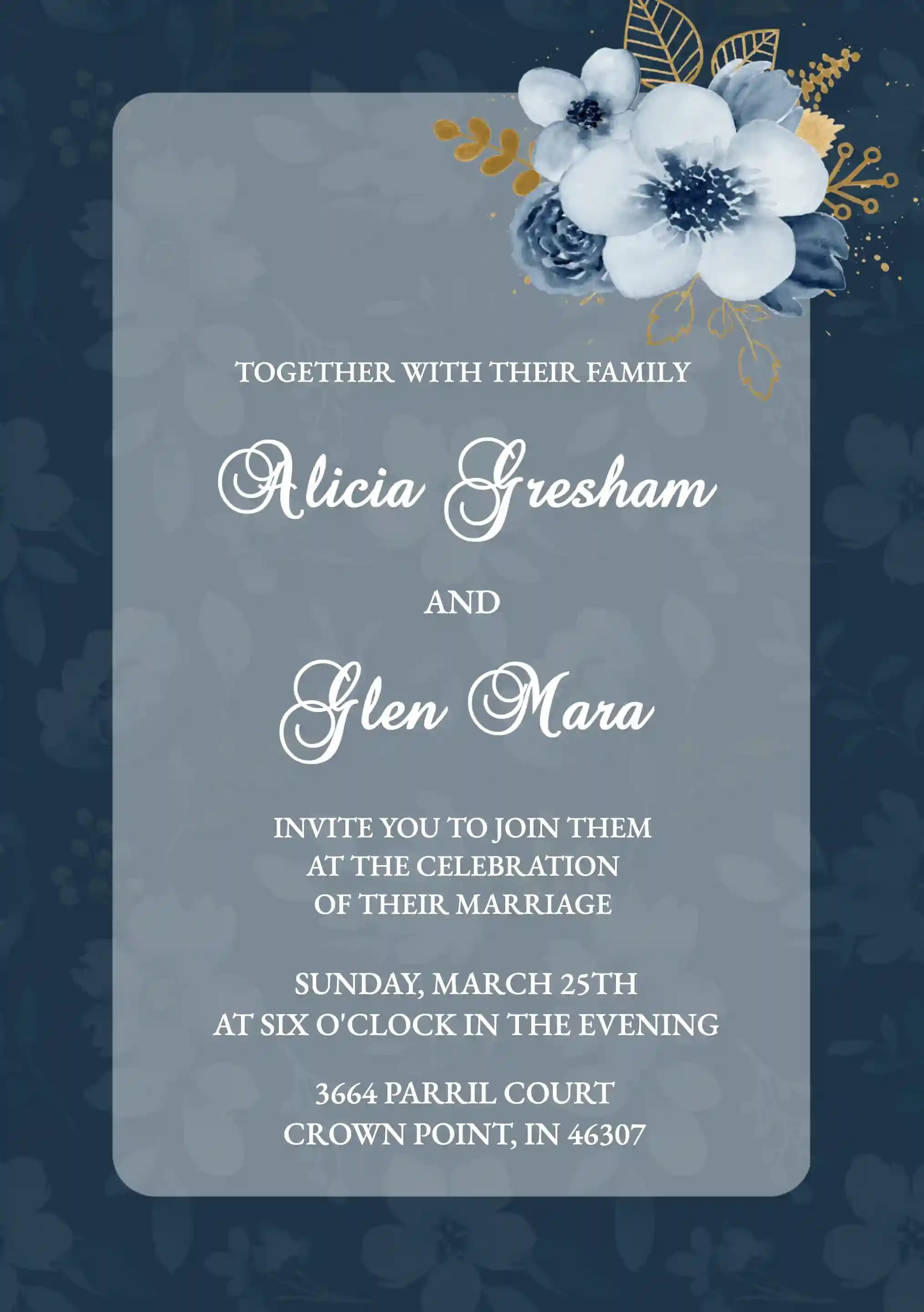 Invitaciones De Boda - Flores