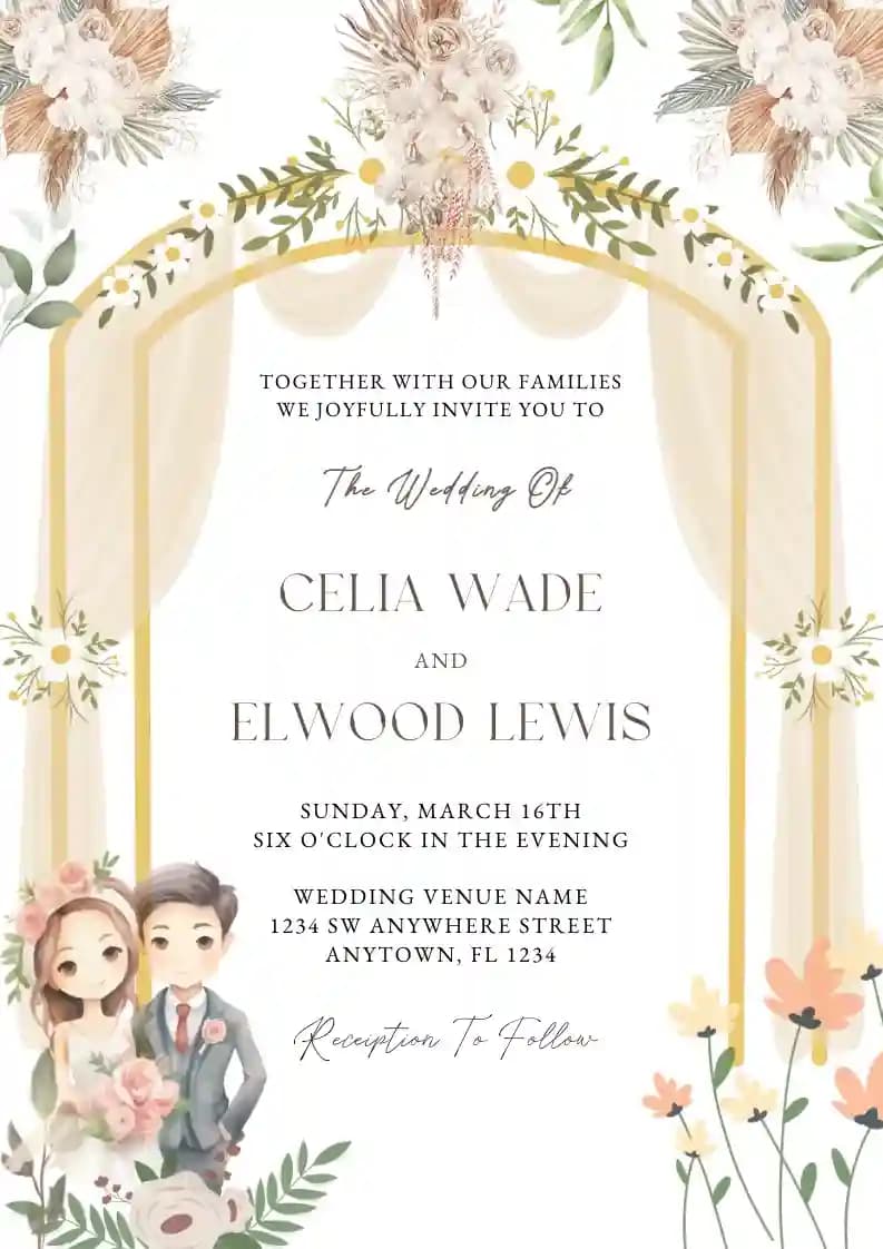 Wedding Invitations - Wedding Couple