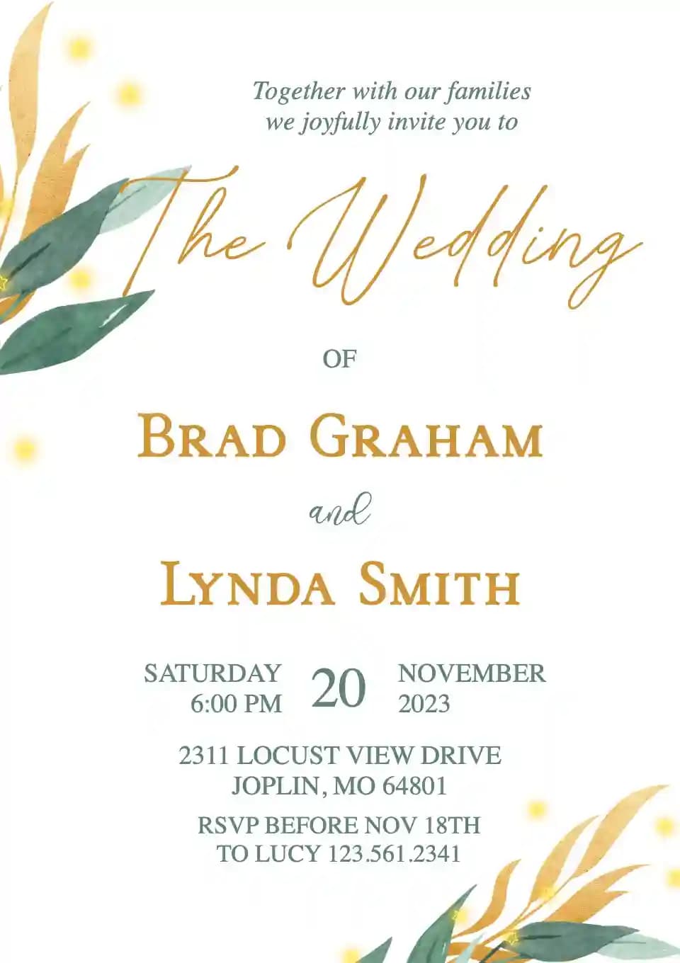 Convites De Casamento - Lindo Convite De Casamento