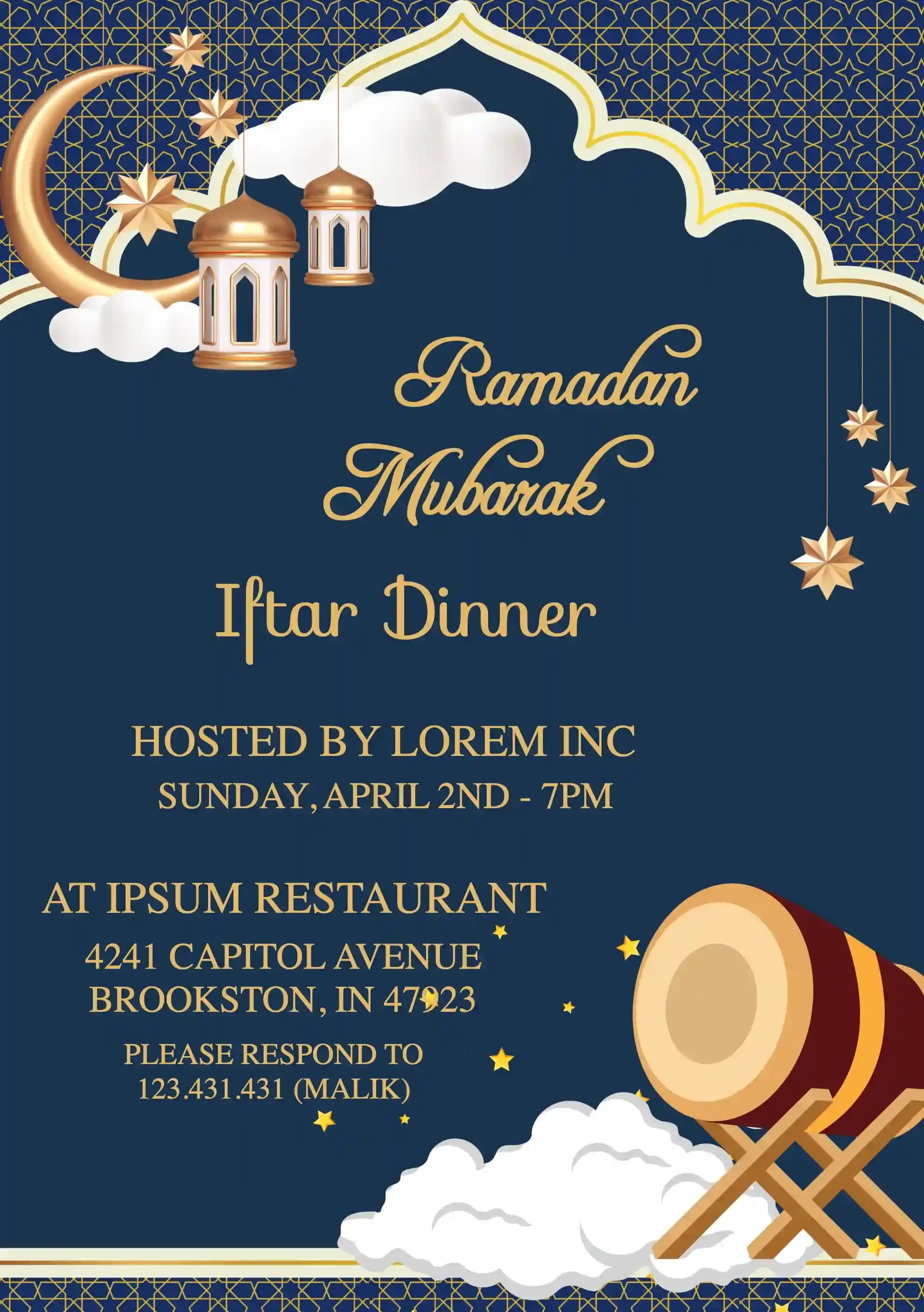 Ramadan Uitnodigings - Die Maan En Die Sterre