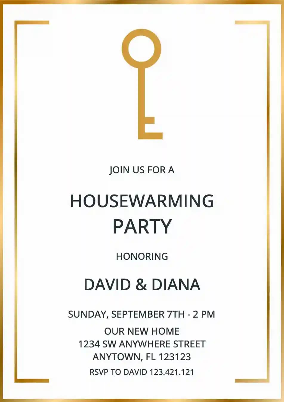 Housewarming Invitations - Key