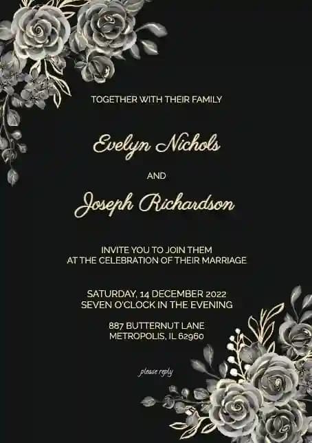 Wedding Invitations - White Floral Wedding Party