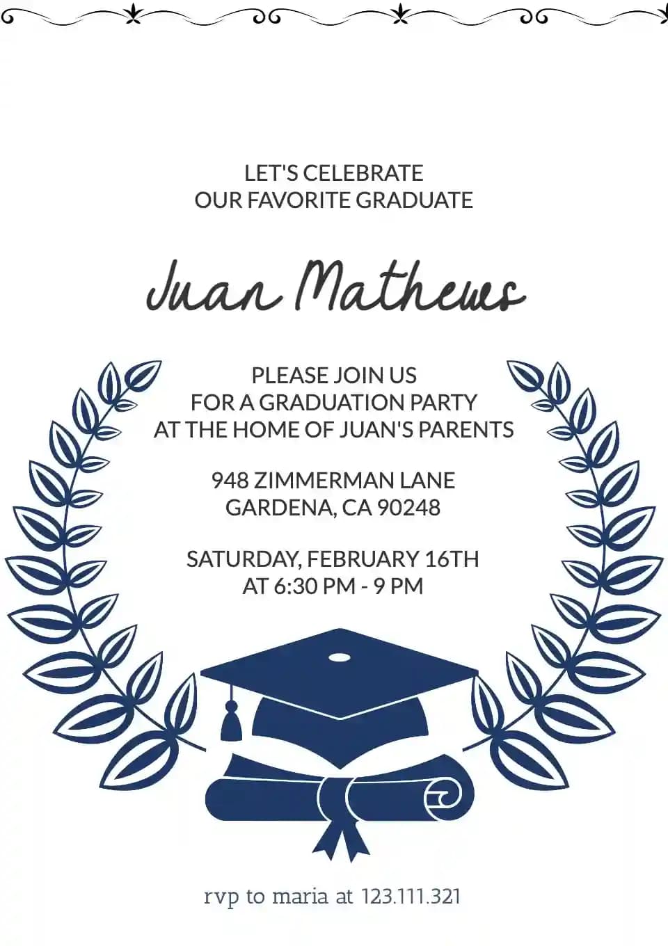 Graduation Party Invitations - Graduation Party Invitation