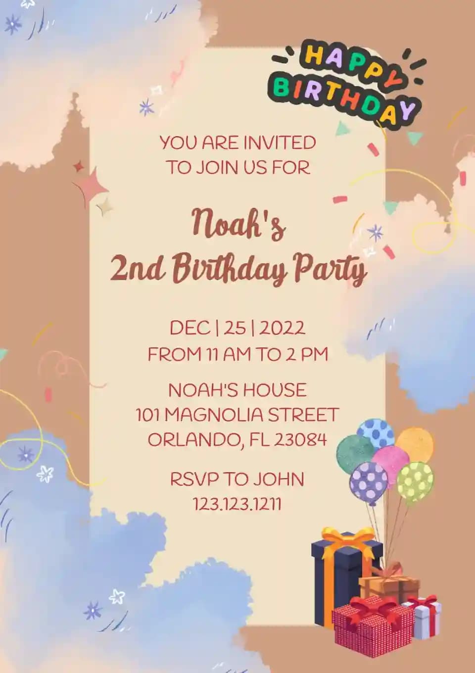 Kids Birthday Invitations - Birthday Party