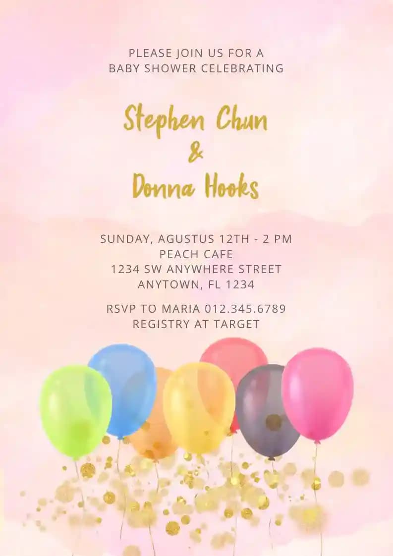 Baby Shower Invitations - Grainy Confetti