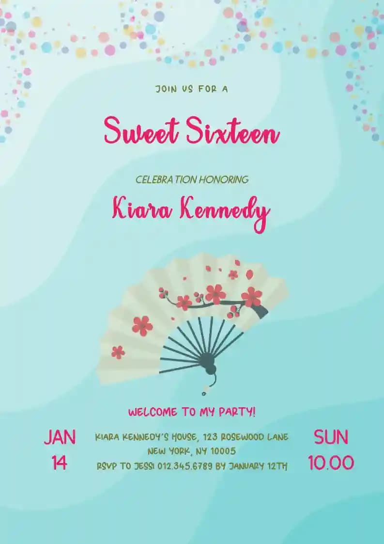 Teens Birthday Invitations - Sensu
