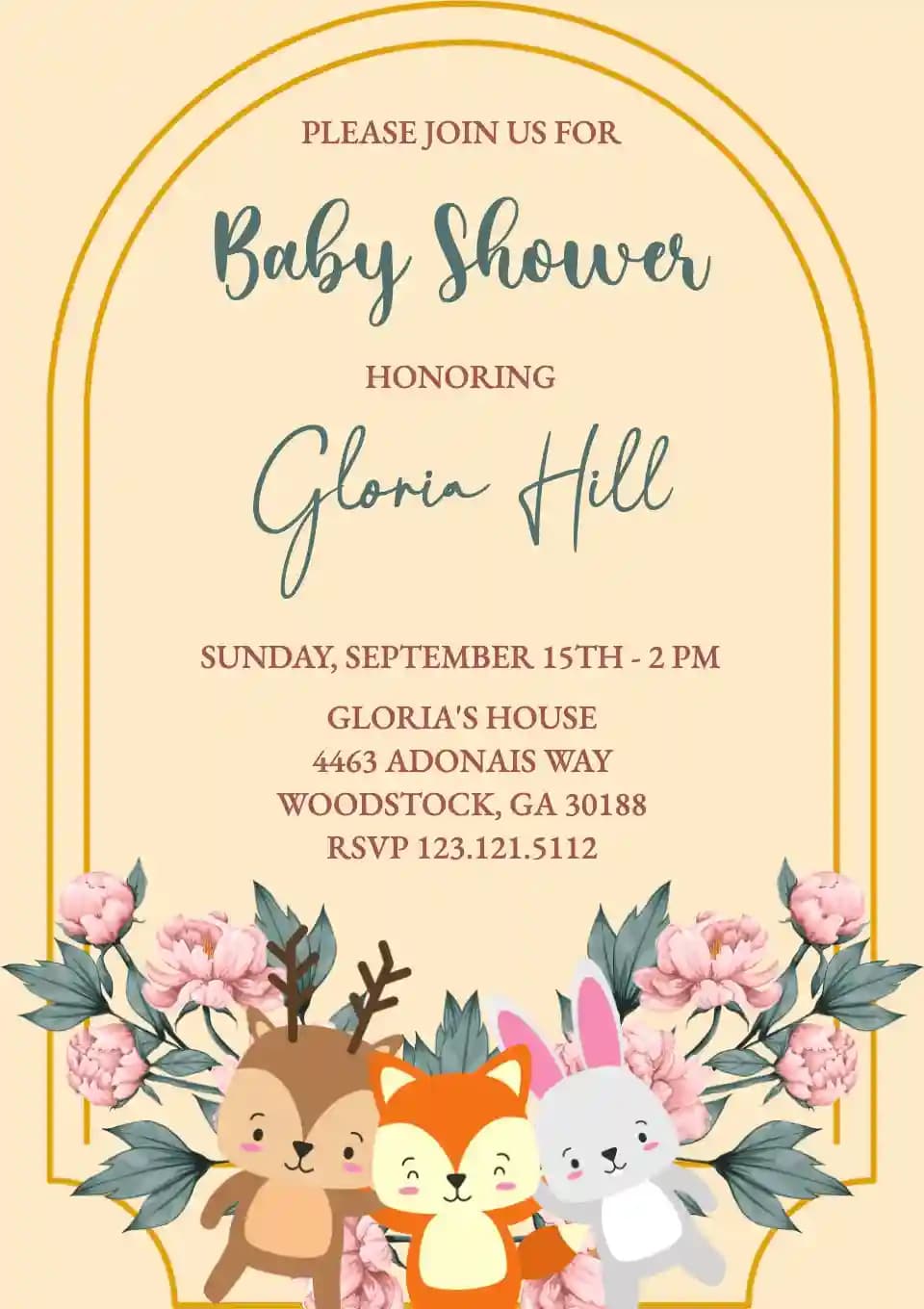Invitații Pentru Baby Shower - Bufniță Drăguță