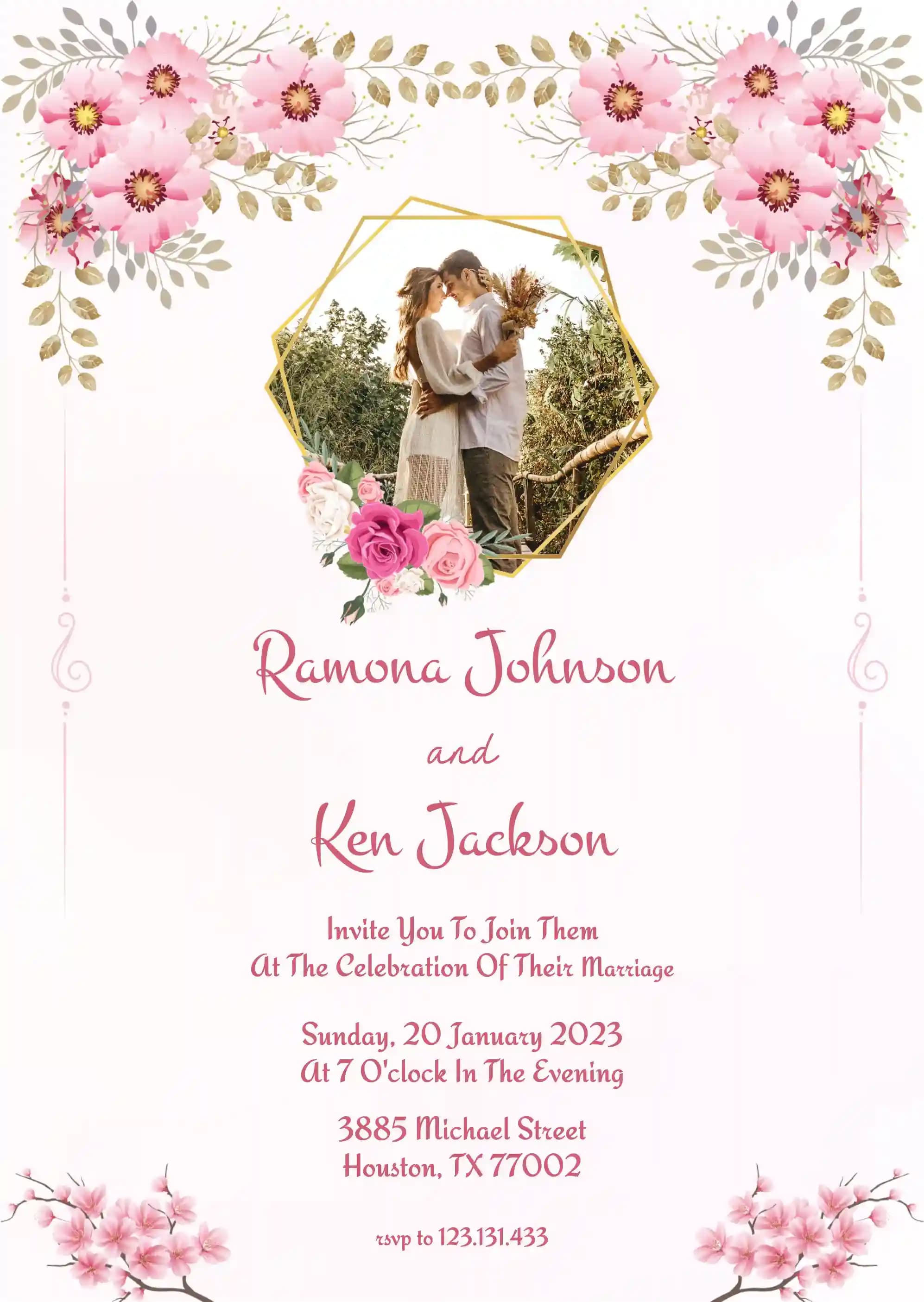 Wedding Invitations - Stunning Sun Flowers