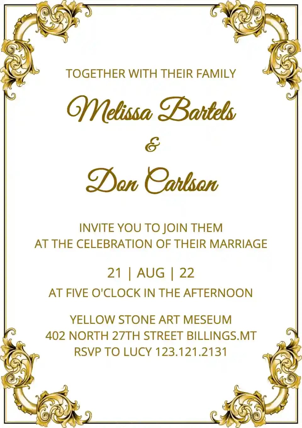 Partecipazioni Di Matrimonio - Matrimonio Bella Cornice