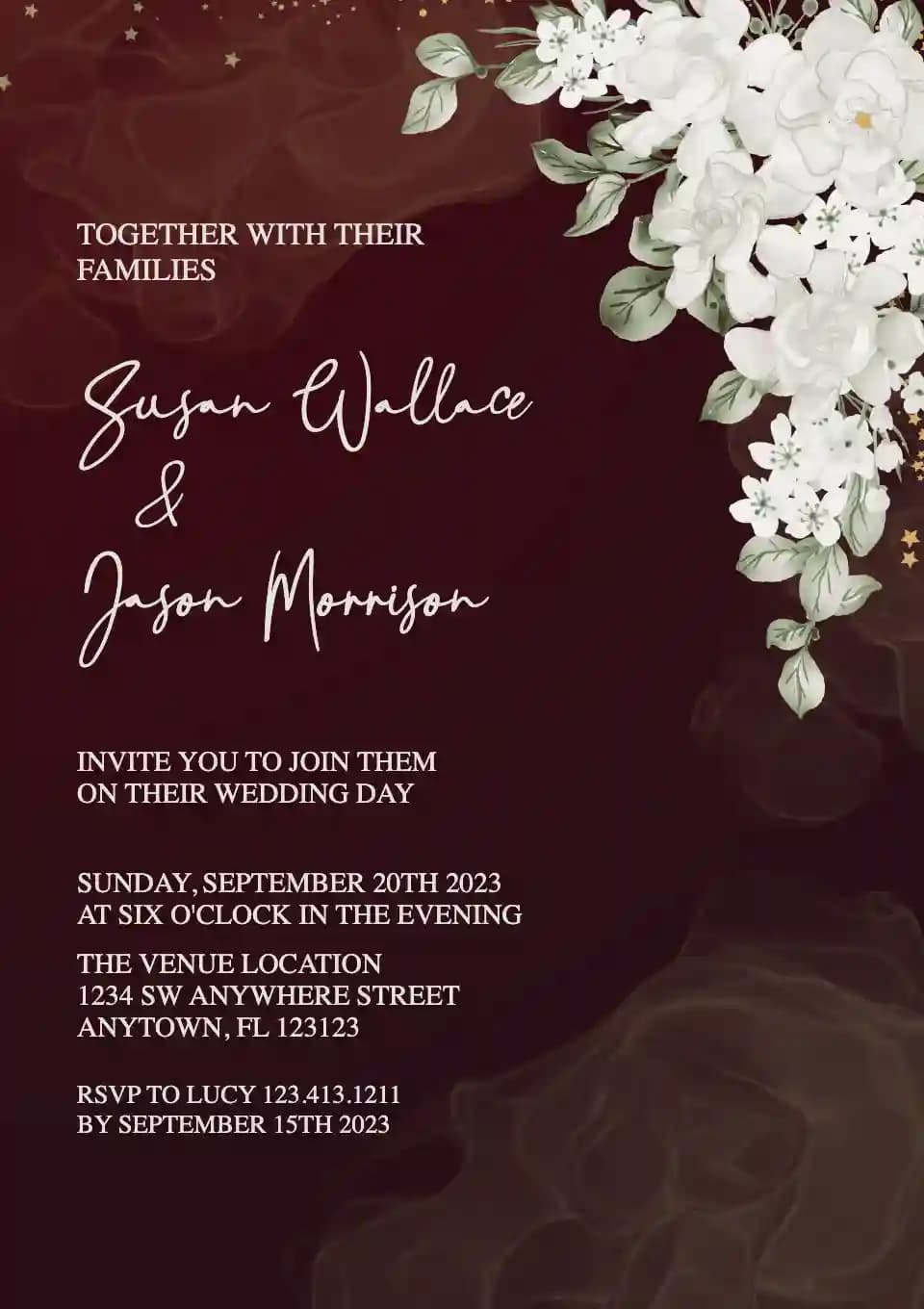 Wedding Invitations - Gardenia White Watercolor